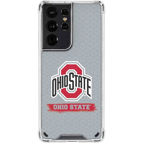 Ohio State University Distressed Logo Galaxy S21 Ultra 5G Clear Case