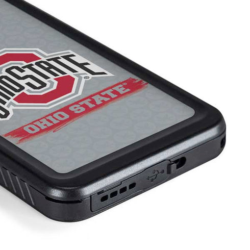 Ohio State University Distressed Logo Galaxy S23 Plus Waterproof Case