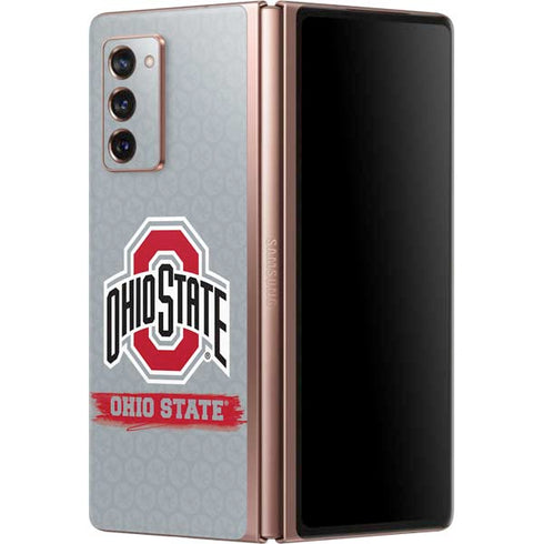 Ohio State University Distressed Logo Galaxy Z Fold2 5G Skin