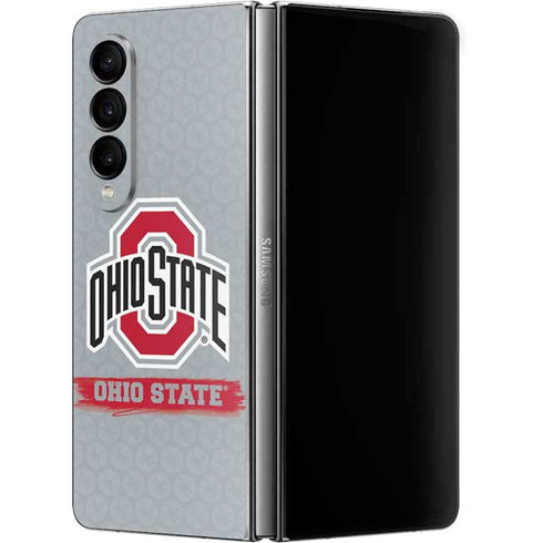 Ohio State University Distressed Logo Galaxy Z Fold4 5G Skin