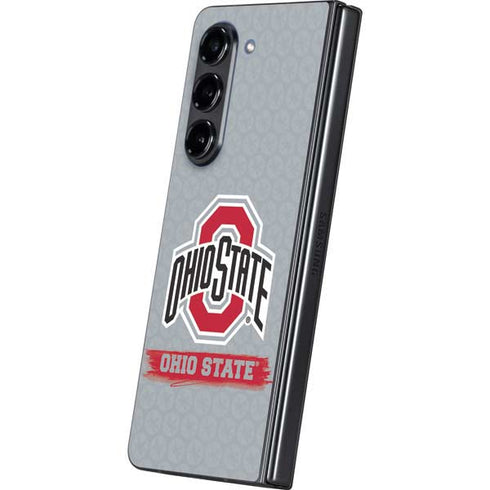 Ohio State University Distressed Logo Galaxy Z Fold5 5G Skin