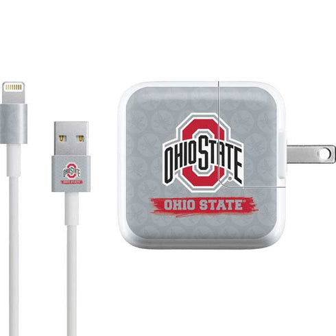 Ohio State University Distressed Logo iPad Charger (10W USB) Skin