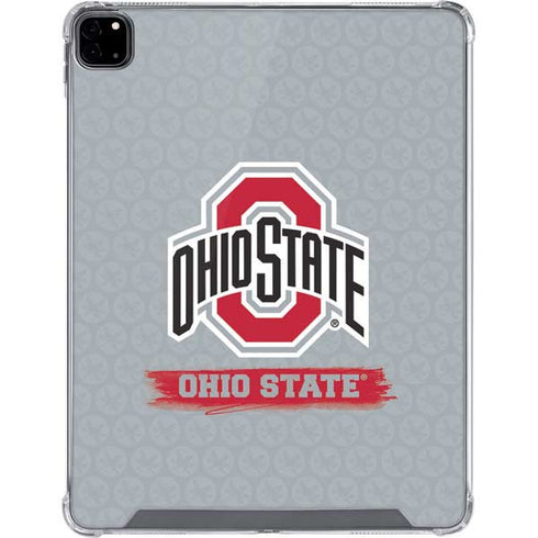 Ohio State University Distressed Logo iPad Pro 12.9in (2020) Clear Case