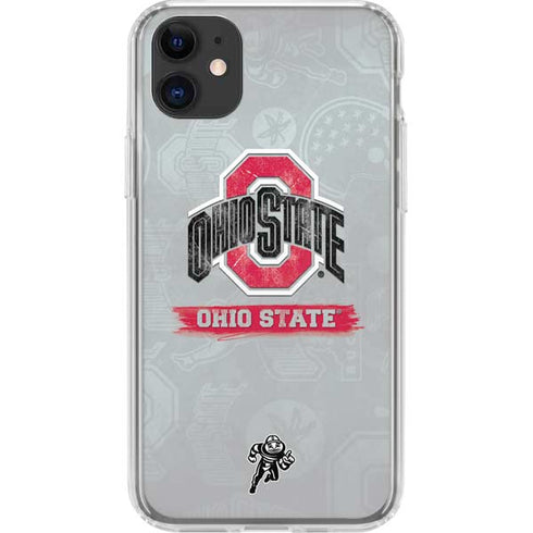 Ohio State University Distressed Logo iPhone 11 Clear Case