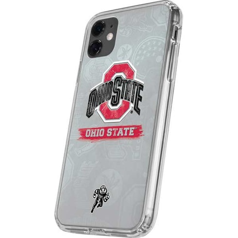Ohio State University Distressed Logo iPhone 11 Clear Case