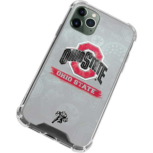 Ohio State University Distressed Logo iPhone 11 Pro Max Clear Case