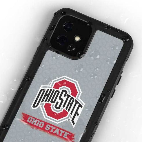 Ohio State University Distressed Logo iPhone 12 Mini Waterproof Case