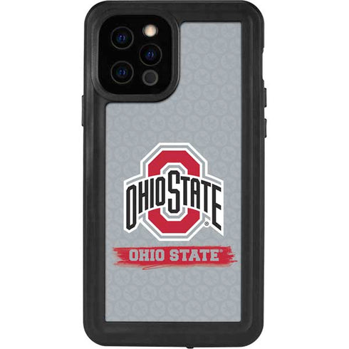 Ohio State University Distressed Logo iPhone 12 Pro Waterproof Case