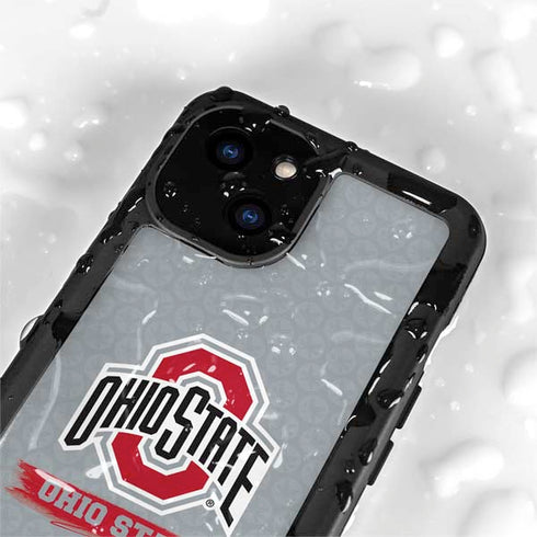 Ohio State University Distressed Logo iPhone 13 Mini Waterproof Case