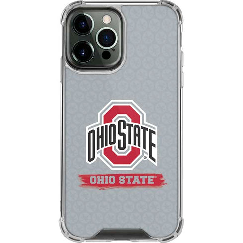 Ohio State University Distressed Logo iPhone 13 Pro Max Clear Case
