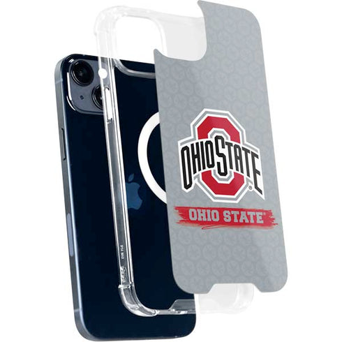 Ohio State University Distressed Logo iPhone 15 Plus MagSafe Case