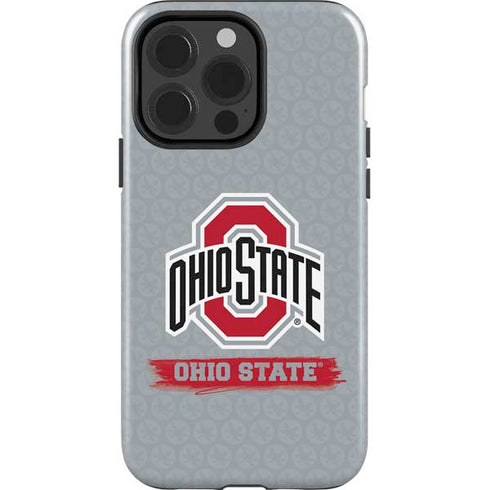 Ohio State University Distressed Logo iPhone 15 Pro Impact Case