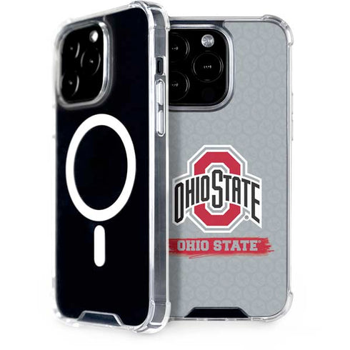 Ohio State University Distressed Logo iPhone 14 Pro MagSafe Case