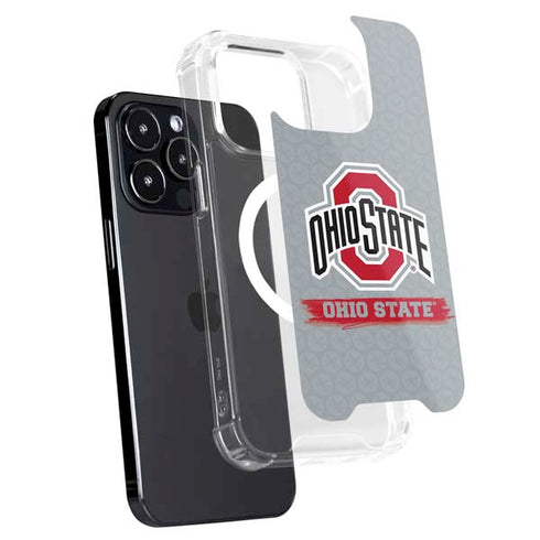 Ohio State University Distressed Logo iPhone 14 Pro MagSafe Case