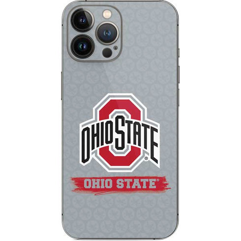 Ohio State University Distressed Logo iPhone 14 Pro Max Skin