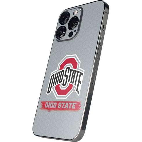 Ohio State University Distressed Logo iPhone 14 Pro Max Skin