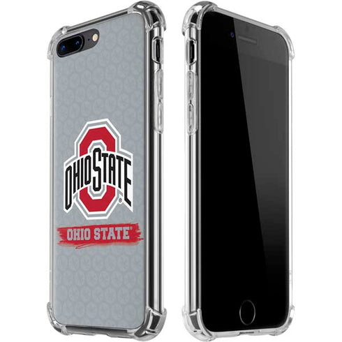 Ohio State University Distressed Logo iPhone 7/8 Plus Clear Case