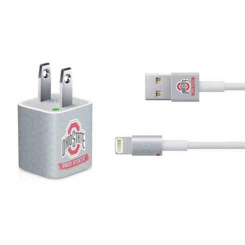 Ohio State University Distressed Logo iPhone Charger (5W USB) Skin