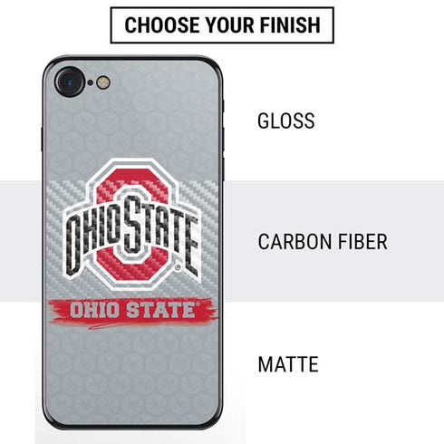 Ohio State University Distressed Logo iPhone SE (2nd & 3rd Gen) Skin