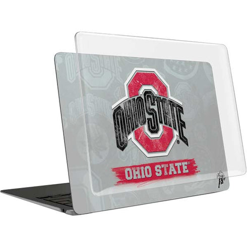 Ohio State University Distressed Logo MacBook Air 13in M1 (2021) Case plus Skin