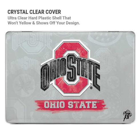 Ohio State University Distressed Logo MacBook Air 13in M1 (2021) Case plus Skin