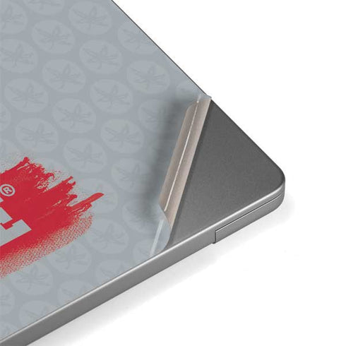 Ohio State University Distressed Logo MacBook Pro 14in (2021-24) Skin