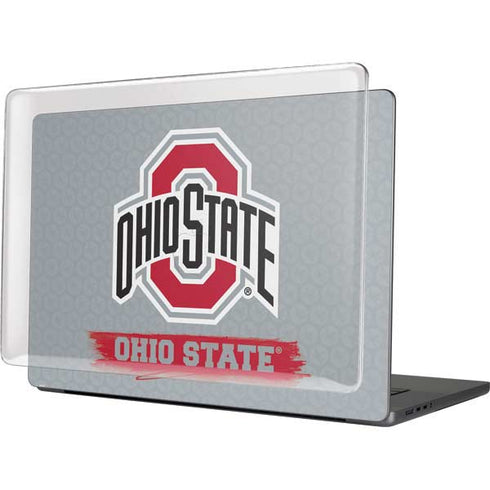 Ohio State University Distressed Logo MacBook Pro 16in (2021-25) Case plus Skin