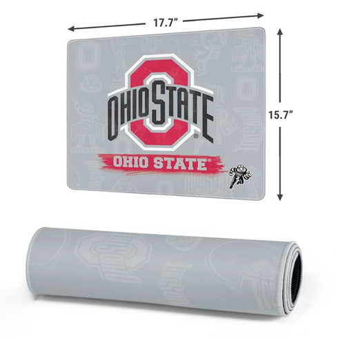 Ohio State University Distressed Logo Gaming Mouse Pad