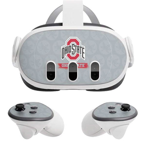 Ohio State University Distressed Logo Meta Quest 3 Skin
