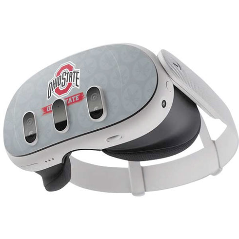 Ohio State University Distressed Logo Meta Quest 3 Skin