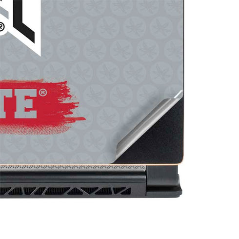 Ohio State University Distressed Logo MSI GS65 Stealth Laptop Skin