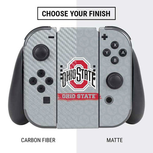 Ohio State University Distressed Logo Nintendo Switch Bundle Skin