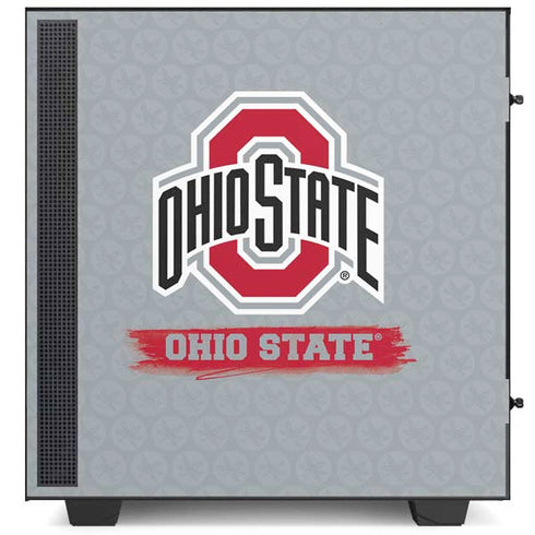 Ohio State University Distressed Logo NZXT H510 Compact ATX Mid-Tower Case Skin