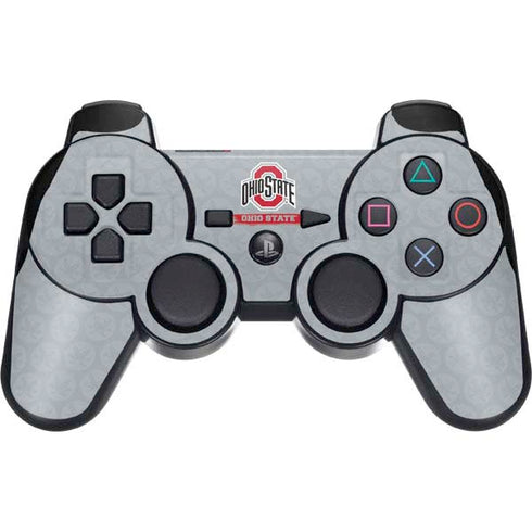 Ohio State University Distressed Logo PS3 Dual Shock wireless controller Skin