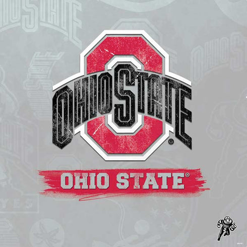 Ohio State University Distressed Logo PS4 Controller Skin