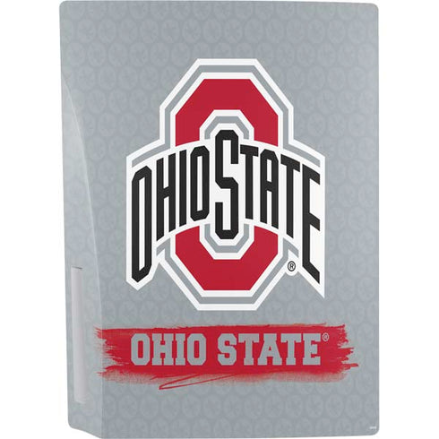 Ohio State University Distressed Logo PS5 Console Skin