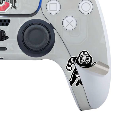 Ohio State University Distressed Logo PS5 Controller Skin