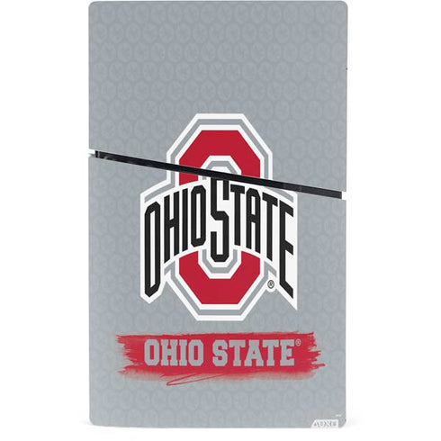 Ohio State University Distressed Logo PS5 Slim Digital Edition Bundle Skin