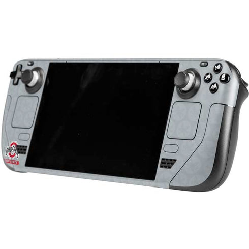 Ohio State University Distressed Logo Steam Deck Handheld Gaming Computer Skin