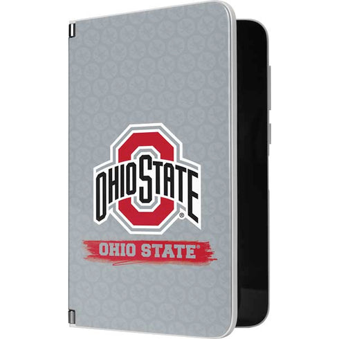 Ohio State University Distressed Logo Surface Duo Skin