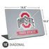 Ohio State University Distressed Logo Universal Laptop 18in (14.6 x 10.6in) Skin