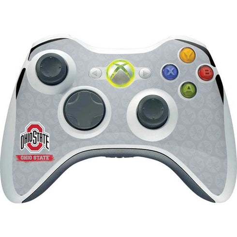 Ohio State University Distressed Logo Xbox 360 Wireless Controller Skin