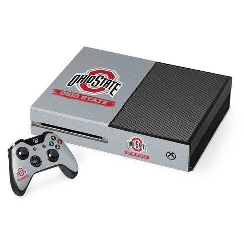 Ohio State University Distressed Logo Xbox One Console and Controller Bundle Skin