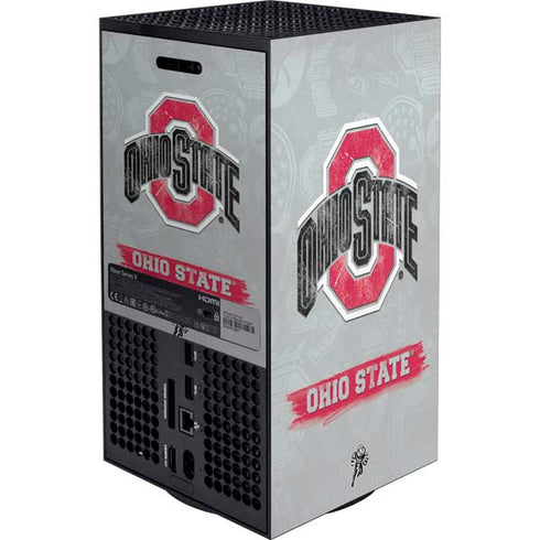 Ohio State University Distressed Logo Xbox Series X Bundle Skin