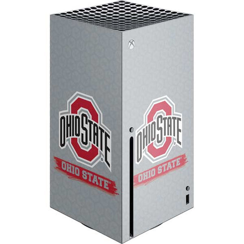 Ohio State University Distressed Logo Xbox Series X Console Skin