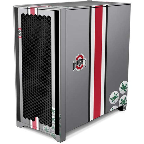 Ohio State University Buckeyes Corsair 4000D Tempered Glass Mid-Tower ATX Case Skin