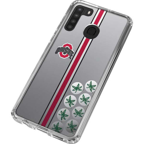 Ohio State University Buckeyes Galaxy A21 Clear Case