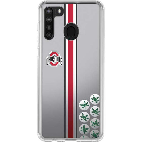 Ohio State University Buckeyes Galaxy A21 Clear Case