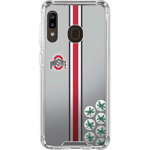 Ohio State University Buckeyes Galaxy A30 Clear Case