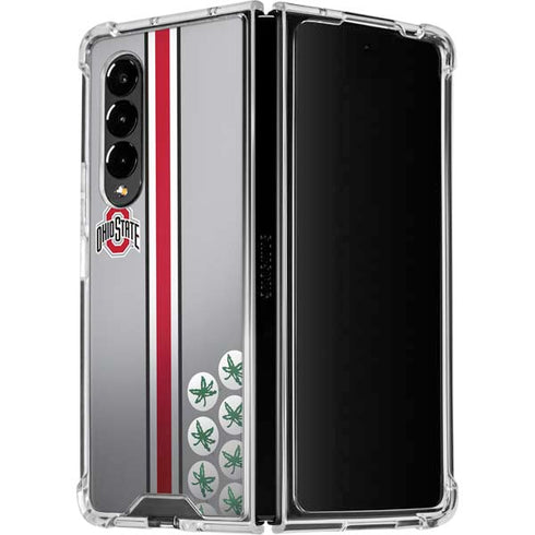 Ohio State University Buckeyes Galaxy Z Fold4 5G Clear Case